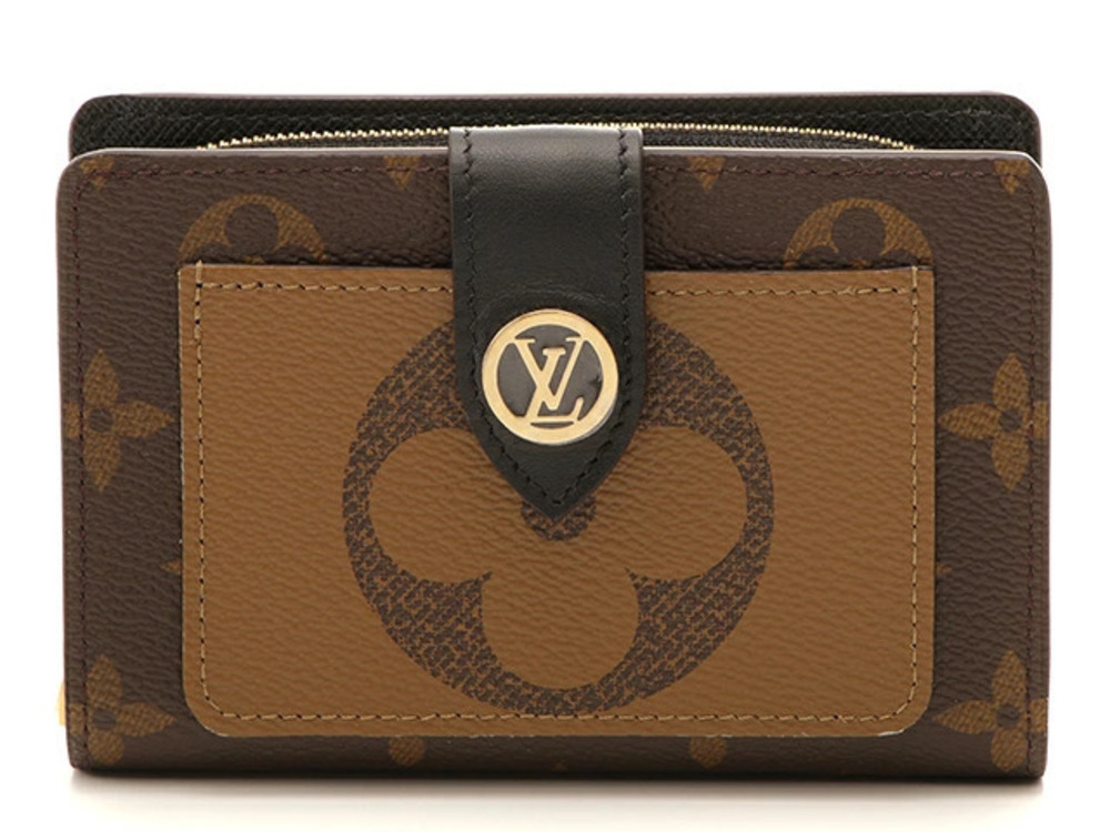 LOUIS VUITTON Compact Wallet Portefeuille Juliette Monogram Reverse